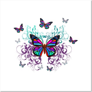 Colorful Butterflies Posters and Art